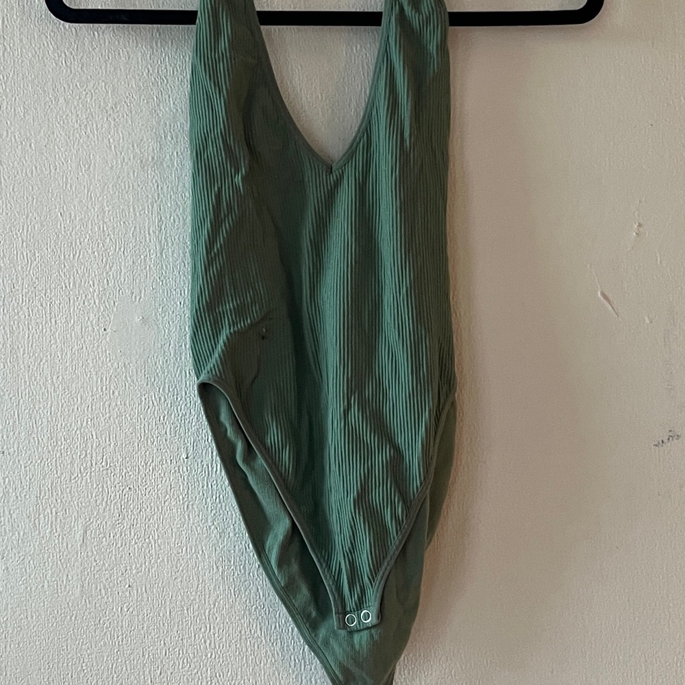 Green Halter-neck Bodysuit